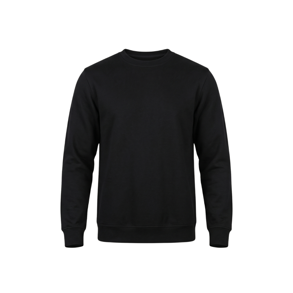İki İplik Sıfır Yaka Sweatshirt