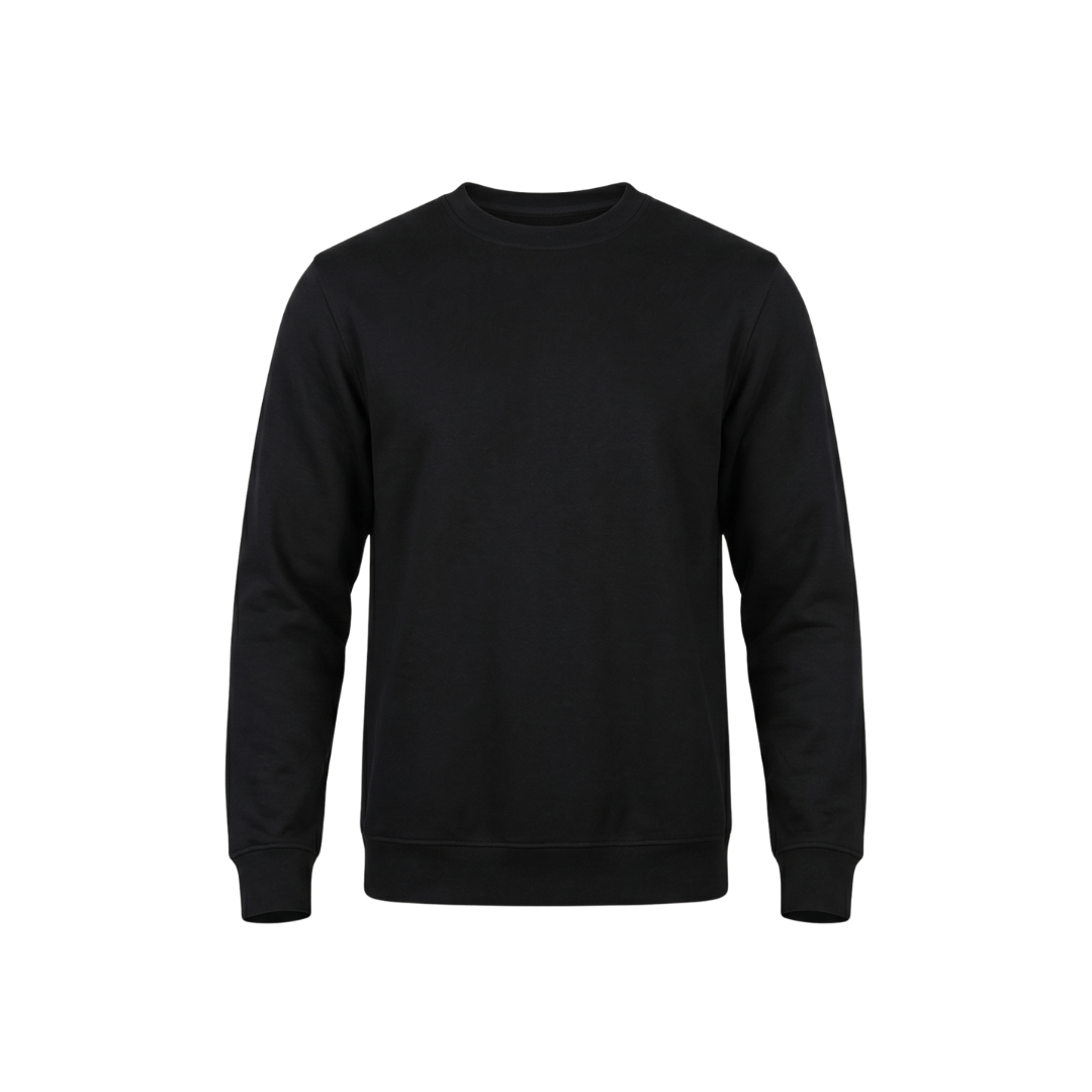Üç İplik Şardonlu Sıfır Yaka Sweatshirt