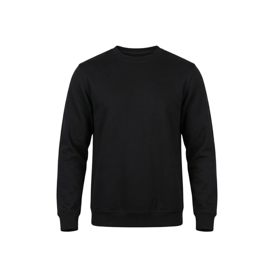Üç İplik Şardonlu Sıfır Yaka Sweatshirt