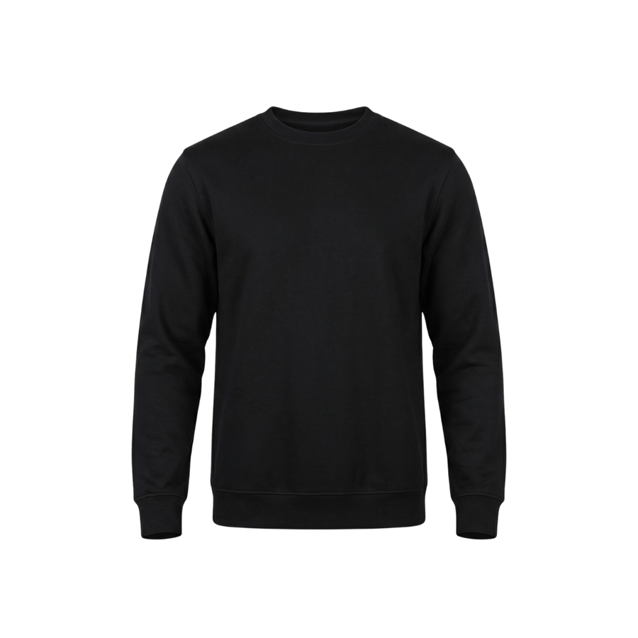 Üç İplik Şardonlu Sıfır Yaka Sweatshirt
