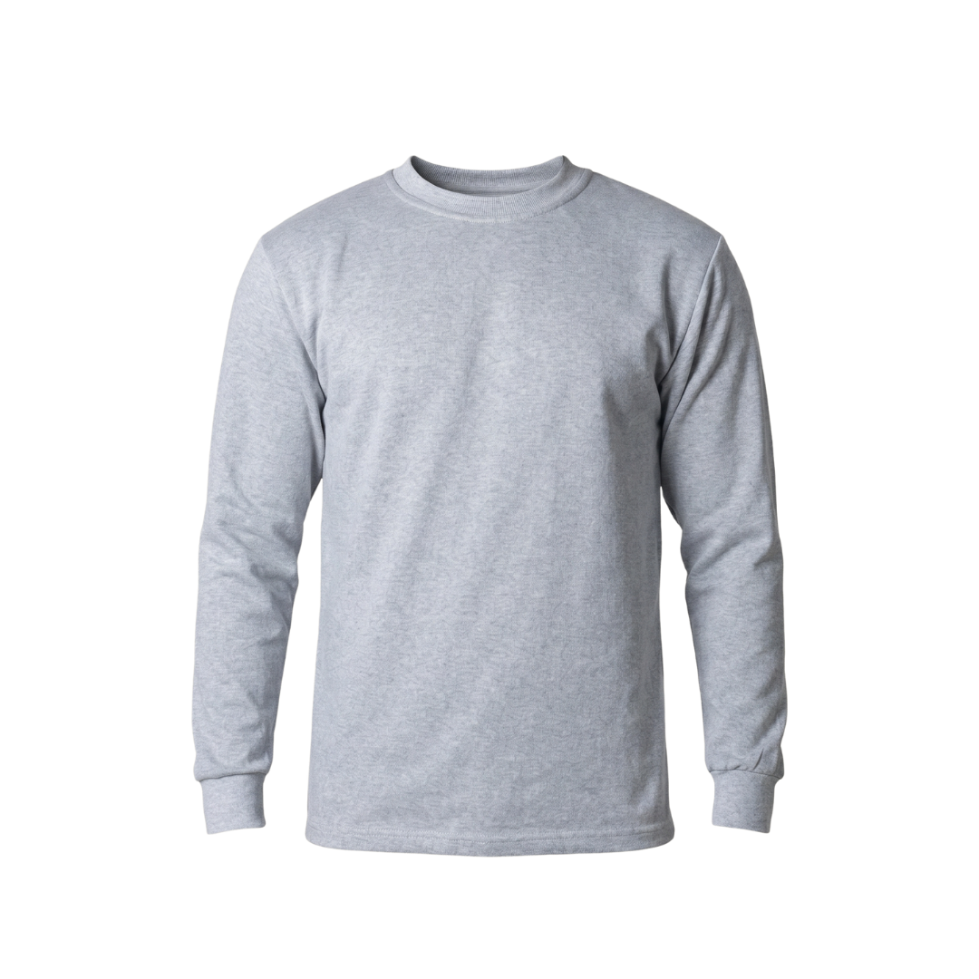 Üç İplik Şardonlu Sıfır Yaka Sweatshirt
